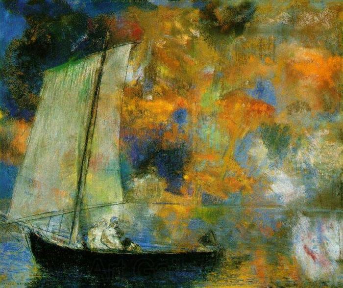 Odilon Redon Flower Clouds, Norge oil painting art
